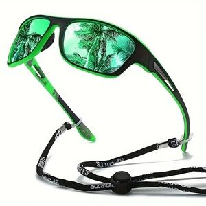 Black & Green Polarized UV400 Sunglasses Fishing Cycling Hiking Sports Po…